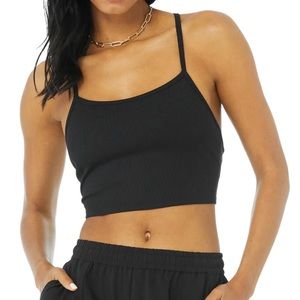 Alo Yoga Alosoft Ribbed Crop Calm Tank